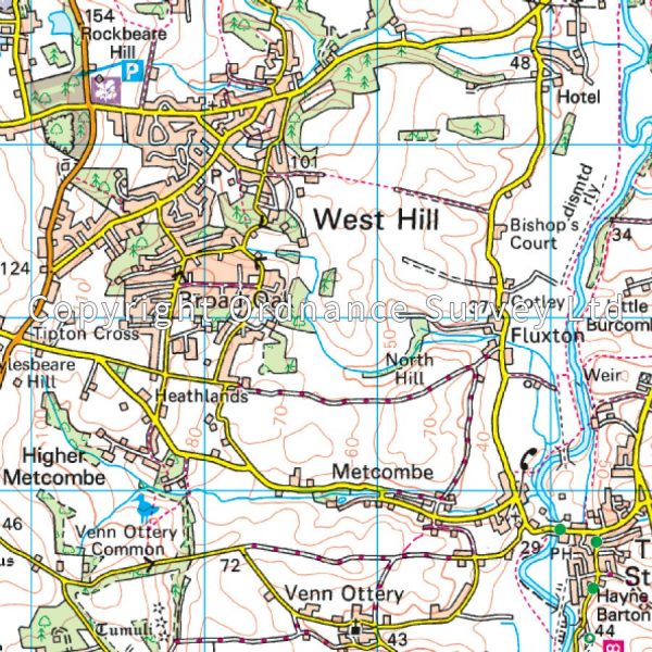 LR-192  Exeter, Sidmouth | topografische wandelkaart 9780319262900  Ordnance Survey Landranger Maps 1:50.000  Wandelkaarten West Country