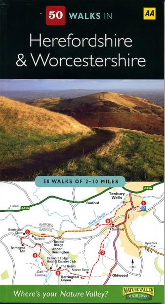 50 Walks in Worcestershire + Herefordshire 9780749562984  AA   Wandelgidsen Midlands, Cotswolds