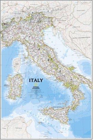 Italy 1:1.760.000 9780792249757  National Geographic NG planokaarten  Wandkaarten Italië