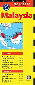 Malaysia 1:2.300.000 9780794607043  Periplus   Landkaarten en wegenkaarten Maleisië en Brunei