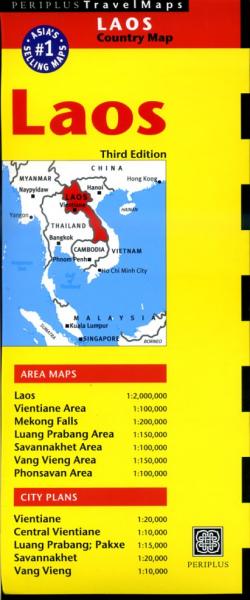Laos 9780794607319  Periplus Periplus Travel Maps  Landkaarten en wegenkaarten Laos