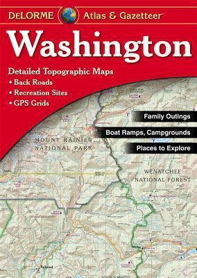 Washington Delorme Atlas & Gazetteer 9780899333298  Delorme Delorme Atlassen  Wegenatlassen Washington, Oregon, Idaho, Wyoming, Montana