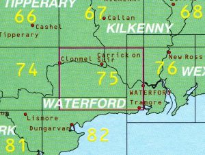 DM-75  Kilkenney - Tipperary | wandelkaart 9780904996593  Ordnance Survey Ireland Discovery Maps 1:50.000  Wandelkaarten Wicklow Mountains, Leinster