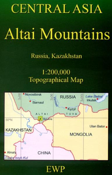 Altai Mountains Map (AM) 1:200.000 9780906227947  EWP   Landkaarten en wegenkaarten Siberië