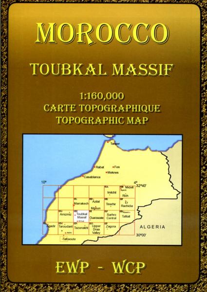 Jebel Toubkal Massif (HH) 9780906227985  EWP Morocco Maps 1:160.000  Landkaarten en wegenkaarten Marokko