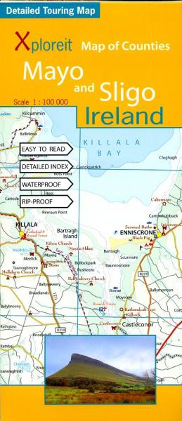 Mayo & Sligo 1:100.000 9780955265556  Xploreit   Landkaarten en wegenkaarten Galway, Connemara, Donegal