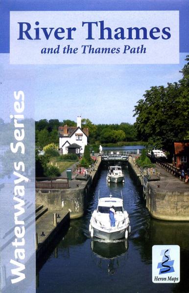 River Thames and the Thames Path map (with cycle routes) 9780956518330  Heron / Sustrans   Fietskaarten Midlands, Cotswolds