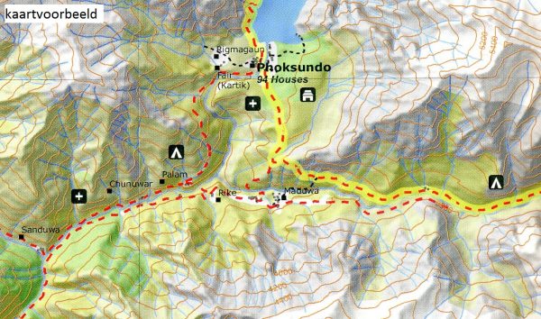 N04 Great Himalayan Trail: Dolpa * 9780956981738  Newgrove Consultants Great Himalayan Trail 1:100th.  Wandelkaarten Nepal