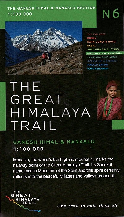 N06 Great Himalayan Trail: Ganesh Himal & Manaslu 9780956981752  Newgrove Consultants Great Himalayan Trail 1:100th.  Wandelkaarten Nepal