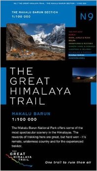 N09 Great Himalayan Trail: Makalu Barun * 9780956981783  Newgrove Consultants Great Himalayan Trail 1:100th.  Wandelkaarten Nepal