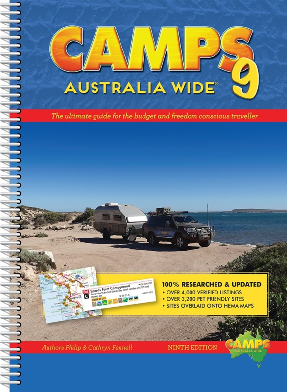 Camps Australia Wide * 9780992573256  Hema Maps   Campinggidsen, Wegenatlassen Australië