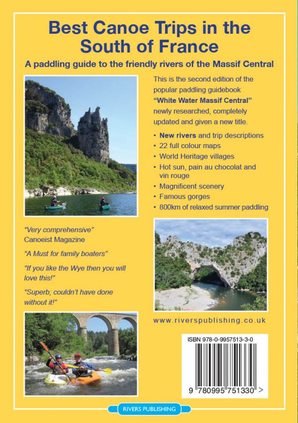 Best Canoe Trips in the South of France 9780995751330  Rivers Publishing   Watersportboeken Zuidoost-Frankrijk
