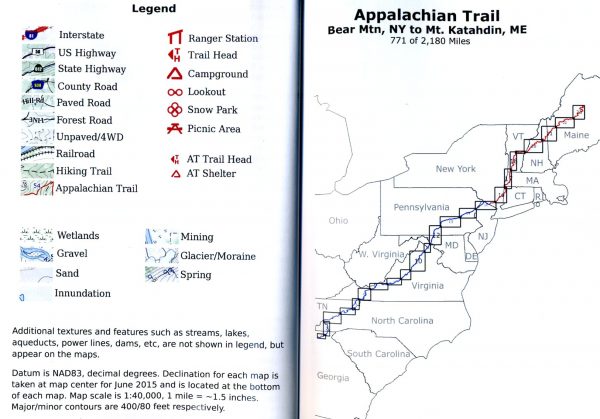 Appalachian Trail Pocket Maps - Northern States * 9781502497420  Trail Pocket Maps   Meerdaagse wandelroutes, Wandelgidsen New England