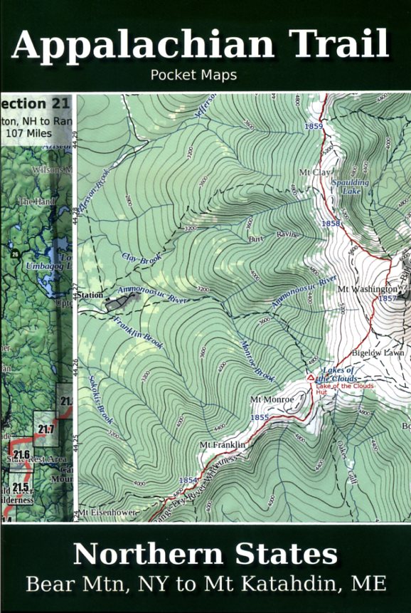 Appalachian Trail Pocket Maps - Northern States * 9781502497420  Trail Pocket Maps   Meerdaagse wandelroutes, Wandelgidsen New England