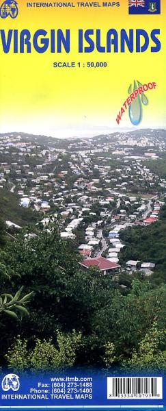 ITM Virgin Islands | wandelkaart, autokaart 1:50.000 9781553410799  International Travel Maps   Landkaarten en wegenkaarten Overig Caribisch gebied
