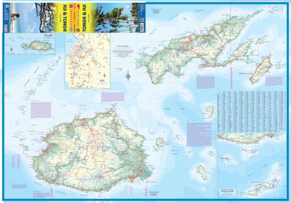ITM Fiji  & Tonga | landkaart, autokaart 1:555.000 9781553411734  International Travel Maps   Landkaarten en wegenkaarten Pacifische Oceaan (Pacific)