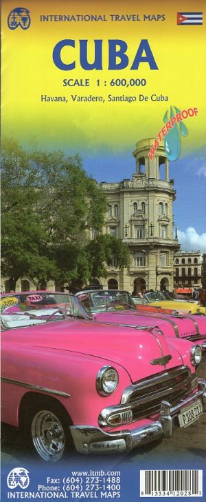 ITM Cuba | landkaart, autokaart 1:600.000 9781553412021  International Travel Maps   Landkaarten en wegenkaarten Cuba