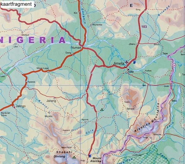 ITM Nigeria & Cameroon | landkaart, autokaart 1:1.600.000 9781553414223  International Travel Maps   Landkaarten en wegenkaarten Kameroen, Equatoriaal-Guinea, Centraal-Afrikaanse Rep., Nigeria