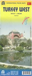 West-Turkije  | landkaart, autokaart 1:550.000 9781553415282  ITM   Landkaarten en wegenkaarten Turkije
