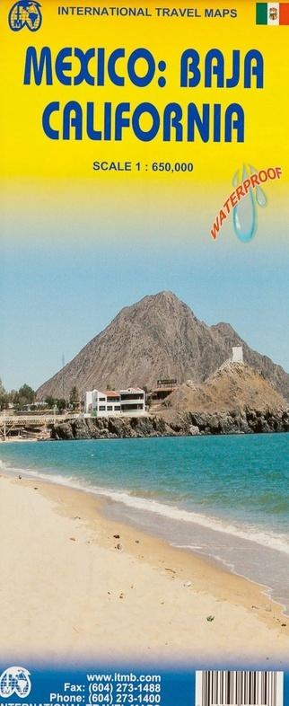 Baja California | landkaart, autokaart 1:650.000 9781553415435  ITM   Landkaarten en wegenkaarten Mexico