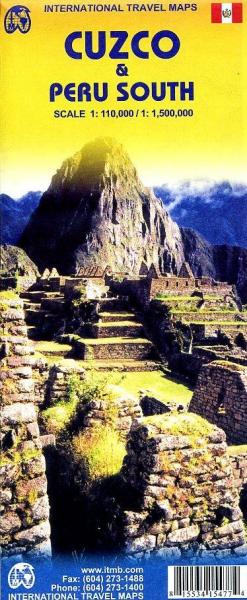 Peru, Cuzco Region | landkaart, autokaart 1:110.000 9781553415473  ITM   Landkaarten en wegenkaarten Peru