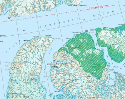 Nunavut | landkaart, autokaart  1:850.000 9781553418450  ITM   Landkaarten en wegenkaarten Midden en Oost-Canada