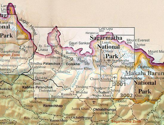 Khumbu 1:125.000 9781566951241  National Geographic / Trails Illustrated Adventure Maps  Landkaarten en wegenkaarten Nepal