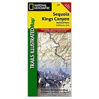 TI205  Sequoia/Kings Canyon N.P. 1:80.000 9781566952989  National Geographic / Trails Illustrated Nat.Park/Recr.Series  Wandelkaarten California, Nevada