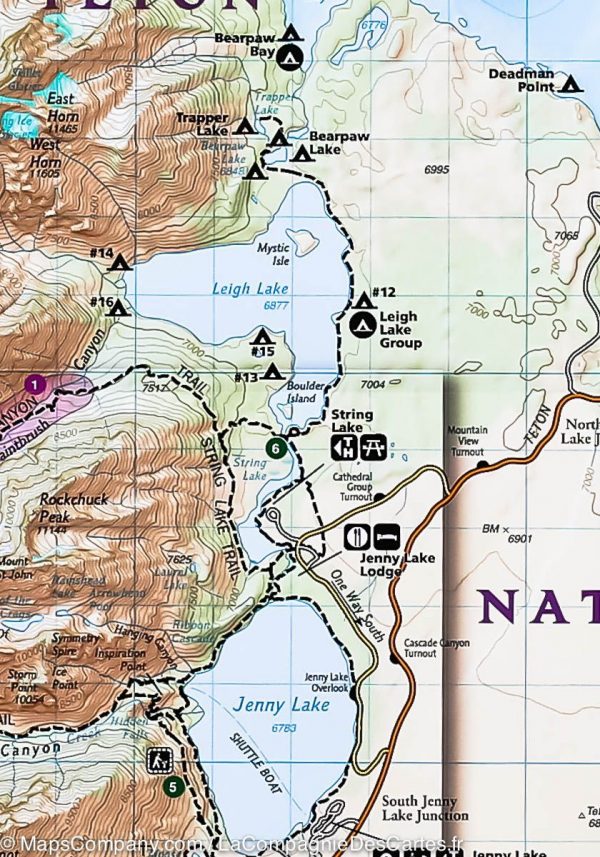 TI202  Grand Teton National Park 1:78.000 9781566954372  Nation. Geogr./ Trails Il Wandelkaarten USA  Wandelkaarten Washington, Oregon, Idaho, Wyoming, Montana