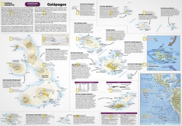 Galapagos Adventure Map 1:525.000 9781566957878  National Geographic   Landkaarten en wegenkaarten Ecuador, Galapagos