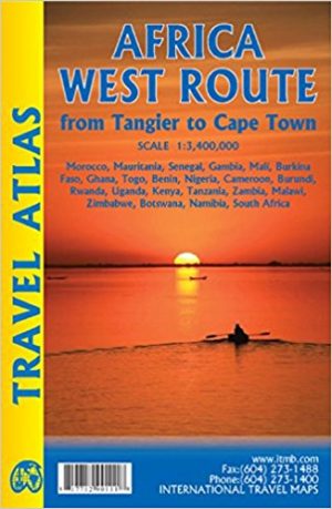 ITM Africa West Route Travel Atlas 9781771290111  International Travel Maps   Wegenatlassen Afrika