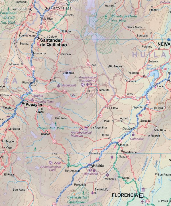 ITM Colombia | landkaart, autokaart 1:1.400.000 9781771291644  International Travel Maps   Landkaarten en wegenkaarten Colombia