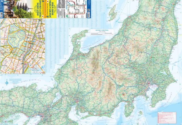 ITM West & Centraal Japan landkaart - autokaart 1:670.000 9781771293860  International Travel Maps   Landkaarten en wegenkaarten Japan