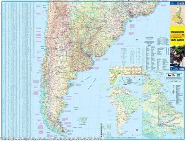 ITM Zuid-Amerika | landkaart, autokaart 1:4.000.000 9781771297110  International Travel Maps   Landkaarten en wegenkaarten Zuid-Amerika (en Antarctica)