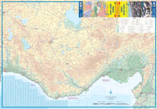 ITM Turkije Zuidkust  | landkaart, autokaart 1:550.000 9781771297936  International Travel Maps   Landkaarten en wegenkaarten Turkije