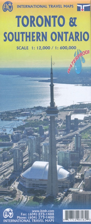 Toronto (1:12.500) and Southern Ontario 1:600.000 | stadsplattegrond, autokaart 9781771298162  International Travel Maps   Landkaarten en wegenkaarten, Stadsplattegronden Toronto, Ontario & Canadese Midwest