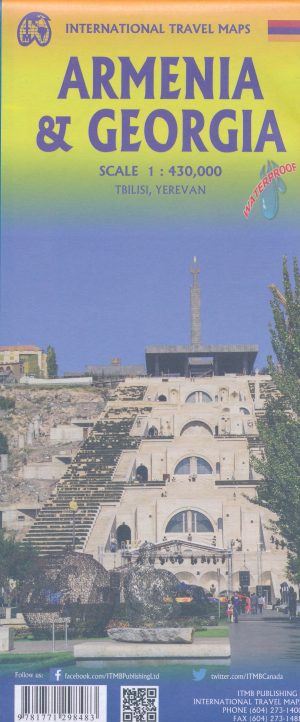 ITM Georgia & Armenia | landkaart, autokaart 1:430.000 9781771298483  International Travel Maps   Landkaarten en wegenkaarten Kaukasus