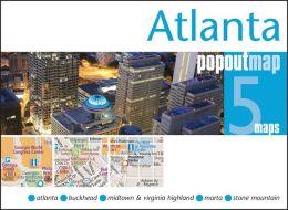 Atlanta pop out map | stadsplattegrondje in zakformaat 9781845879150  Grantham Book Services PopOut Maps  Stadsplattegronden VS Zuid-Oost, van Virginia t/m Mississippi