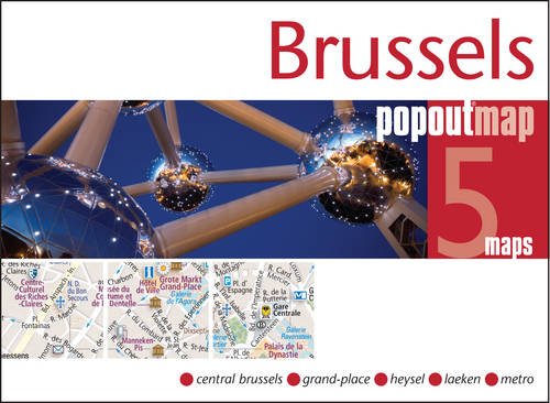 Brussel pop out map | stadsplattegrondje in zakformaat 9781845879655  Grantham Book Services PopOut Maps  Stadsplattegronden Brussel