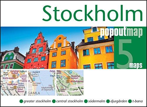 Stockholm pop out map | stadsplattegrondje in zakformaat 9781845879877  Grantham Book Services PopOut Maps  Stadsplattegronden Stockholm