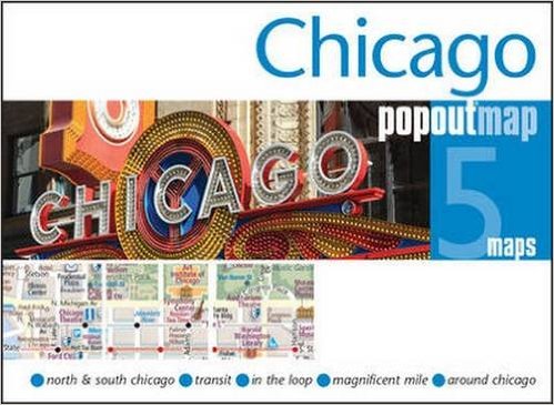 Chicago pop out map | stadsplattegrondje in zakformaat 9781845879983  Grantham Book Services PopOut Maps  Stadsplattegronden Grote Meren, Chicago, Centrale VS –Noord