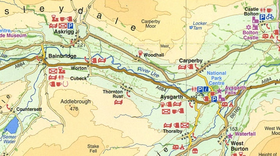 Yorkshire Dales 1:100.000 | overzichtskaart, fietskaart 9781851374335  Harvey Maps   Fietskaarten, Landkaarten en wegenkaarten Noordwest-Engeland