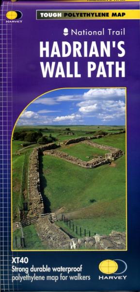 Hadrian's Wall Path | wandelkaart 1:40.000 9781851374380  Harvey Maps   Meerdaagse wandelroutes, Wandelkaarten Noordoost-Engeland, Noordwest-Engeland