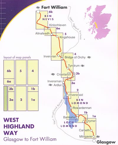 West Highland Way | wandelkaart 1:40.000 9781851374588  Harvey Maps   Meerdaagse wandelroutes, Wandelkaarten de Schotse Hooglanden (ten noorden van Glasgow / Edinburgh)