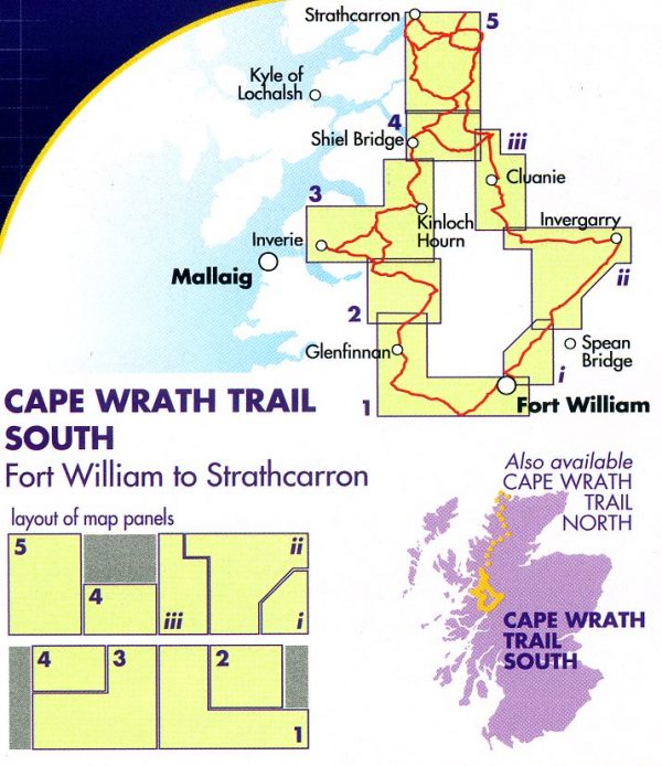 Cape Wrath Trail South | wandelkaart 1:40.000 9781851375349  Harvey Maps   Meerdaagse wandelroutes, Wandelkaarten de Schotse Hooglanden (ten noorden van Glasgow / Edinburgh)
