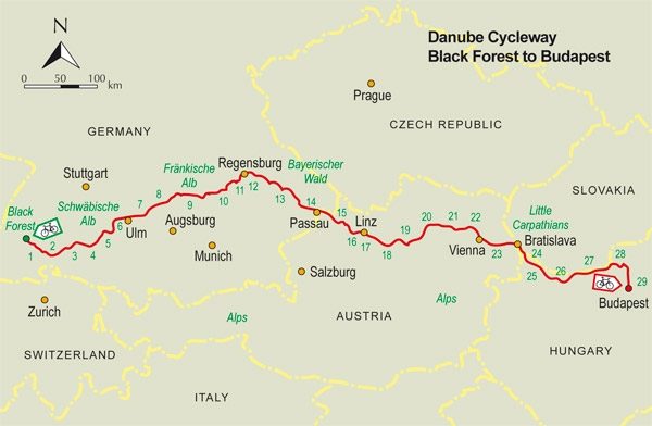 Cycling the Danube Cycle Way vol.: 1 9781852847227  Cicerone Press   Fietsgidsen, Meerdaagse fietsvakanties Europa