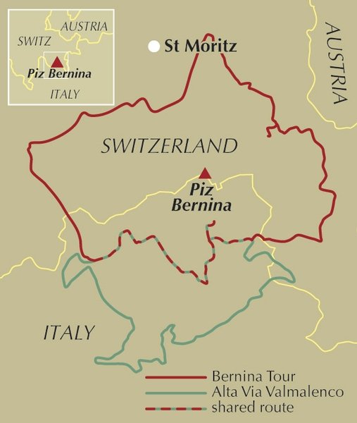 The Tour of the Bernina | wandelgids 9781852847524 Gillian Price Cicerone Press   Meerdaagse wandelroutes, Wandelgidsen Graubünden, Milaan, Lombardije, Italiaanse Meren