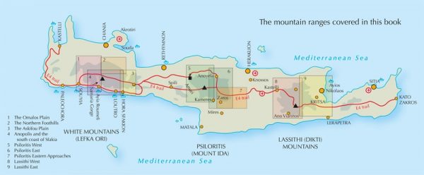 The High Mountains of Crete | wandelgids 9781852847999 Loraine Wilson Cicerone Press   Wandelgidsen Kreta