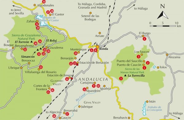 The Mountains of Ronda and Grazalema 9781852848927  Cicerone Press   Wandelgidsen Cádiz, Costa de la Luz, Huelva, Prov. Málaga & Granada, Grazalema, Sierra Nevada