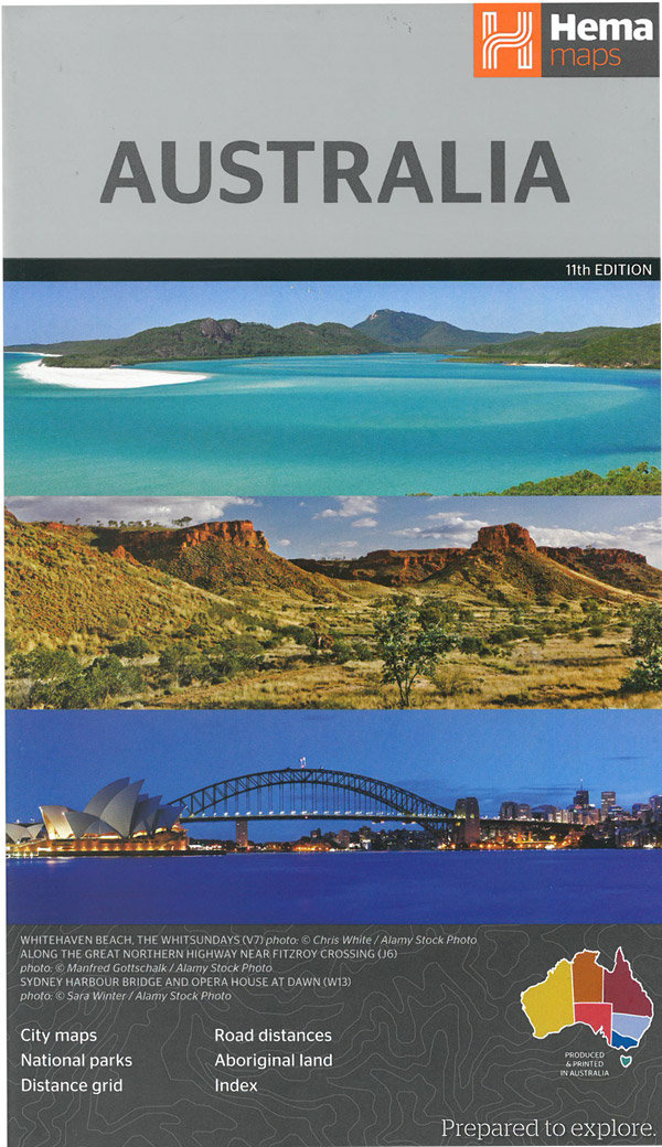 Australia 1:4.500.000 9781876413064  Hema Maps   Landkaarten en wegenkaarten Australië